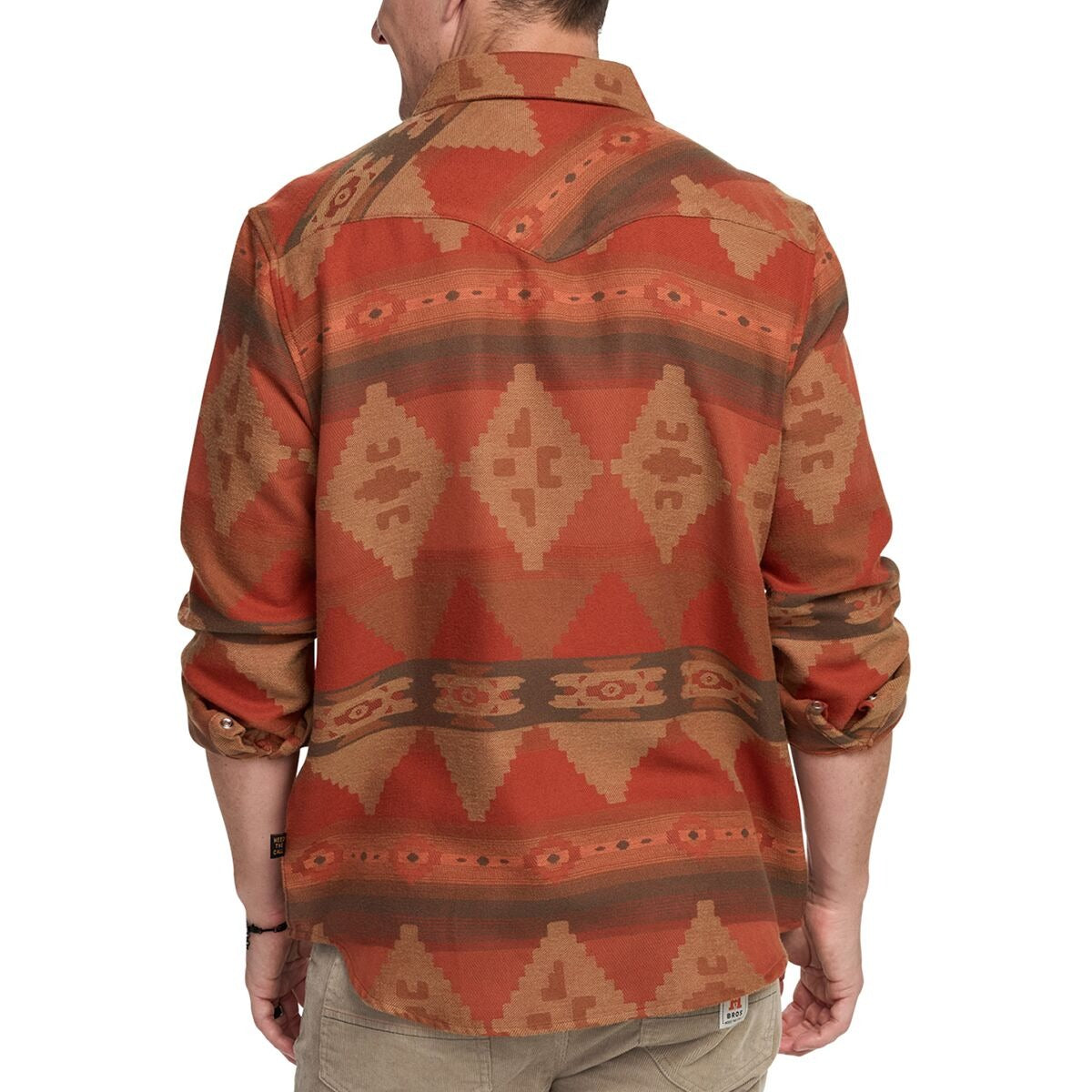 Howler Brothers Sheridan Flannel Shirt - Men's | Mitla Motifs-Terracotta