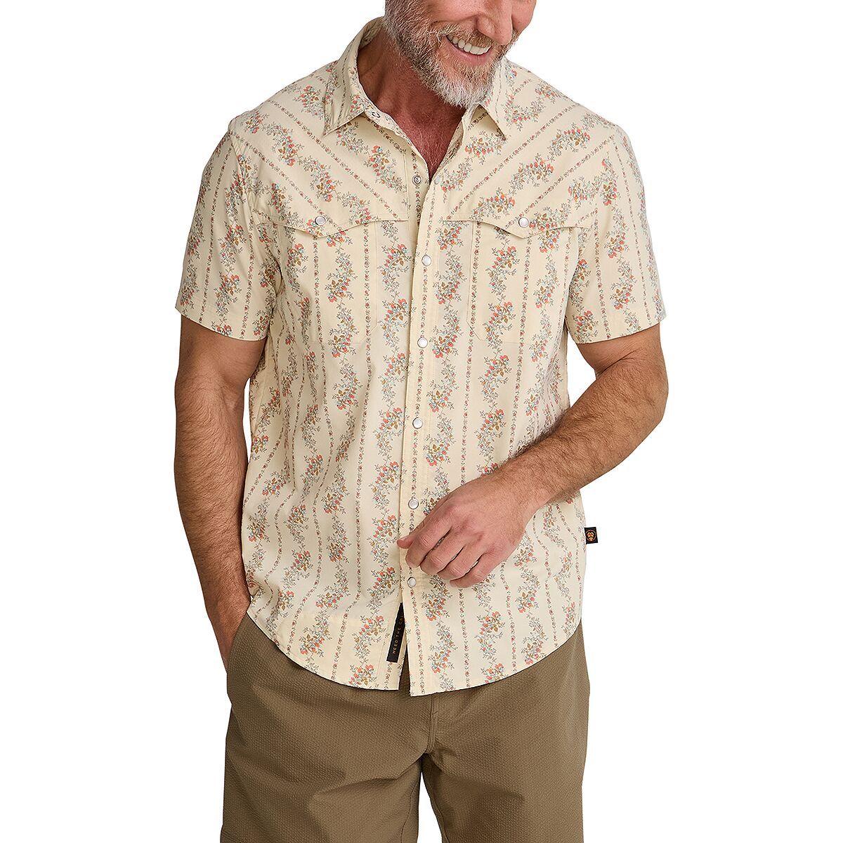 Howler Brothers Open Country Tech Shirt - Men's | Grampa's Curtains/Natural
