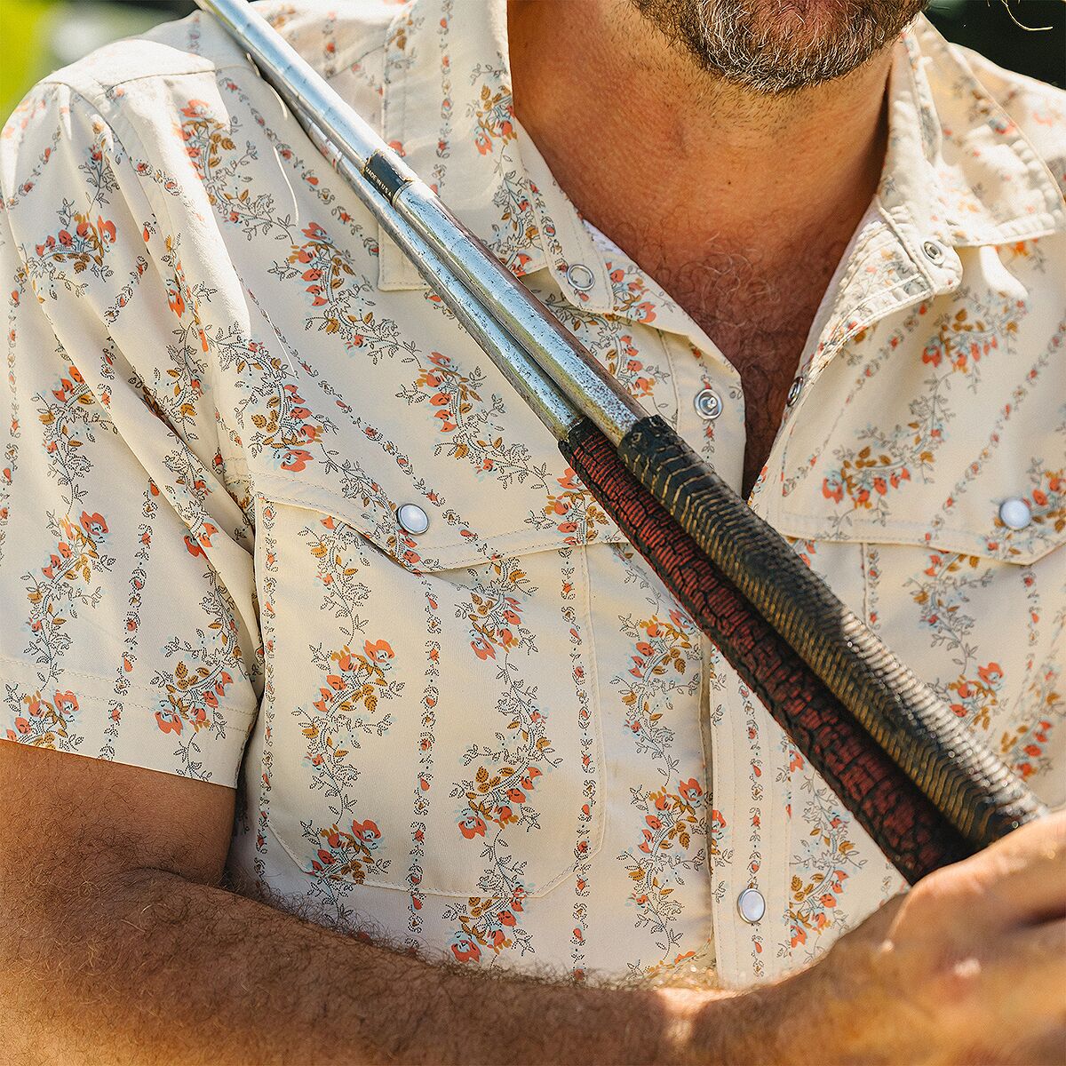 Howler Brothers Open Country Tech Shirt - Men's | Grampa's Curtains/Natural