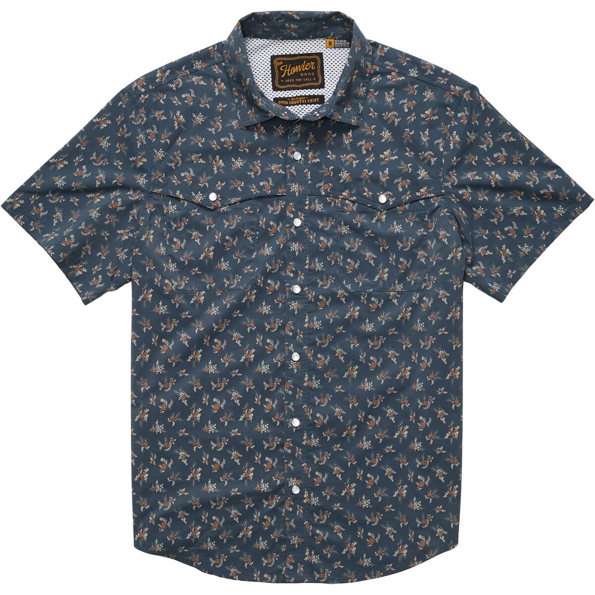 Howler Brothers Open Country Tech Shirt - Men's | Rancher Floral/Dark Slate