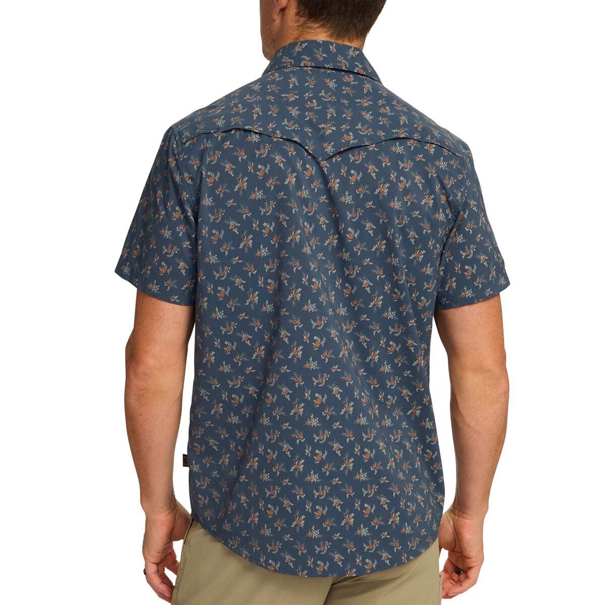 Howler Brothers Open Country Tech Shirt - Men's | Rancher Floral/Dark Slate