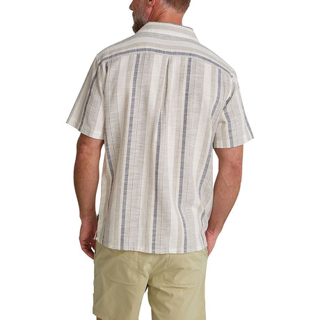 Howler Brothers Shores Club Shirt - Men's | Old Bill Stripe/Limestone