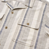 Howler Brothers Shores Club Shirt - Men's | Old Bill Stripe/Limestone
