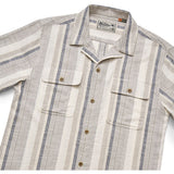 Howler Brothers Shores Club Shirt - Men's | Old Bill Stripe/Limestone