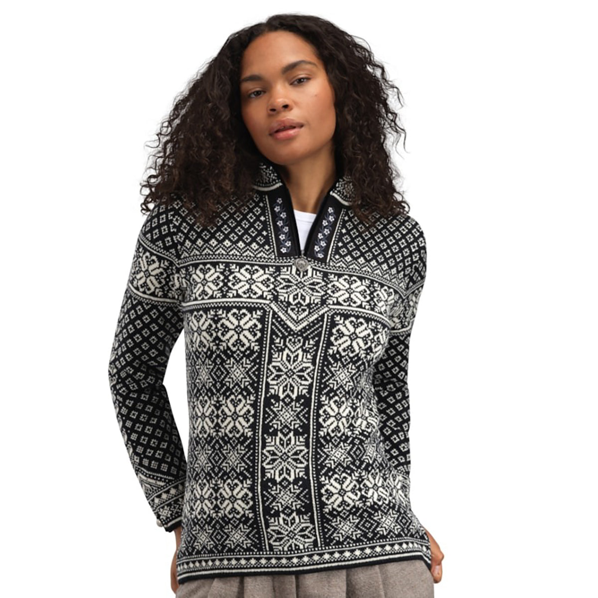 Dale of Norway Peace Knit Sweater - Women's  | Black Offwhite