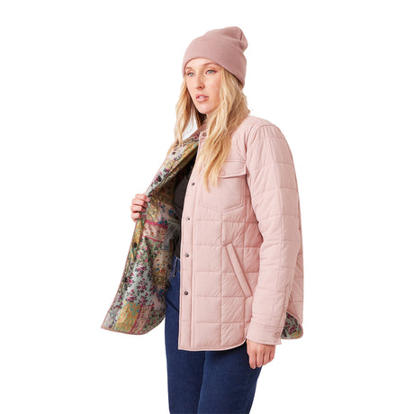 Roxy Alpine Quilted Shacket - Women's | Adobe Rose