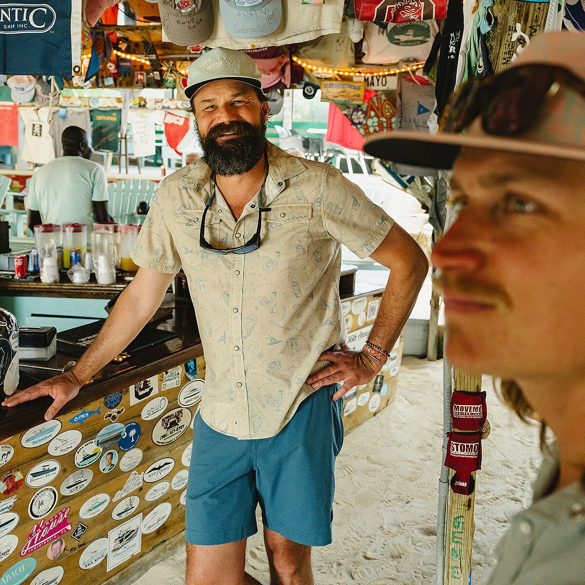 Howler Brothers Salado Short - Men's | Seersucker/Capers