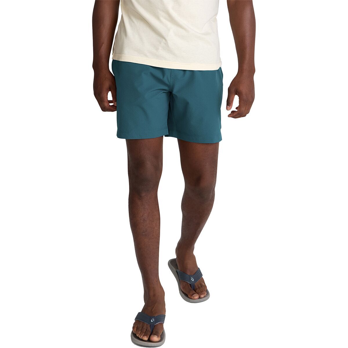 Howler Brothers Salado Short - Men's | Seersucker/Capers