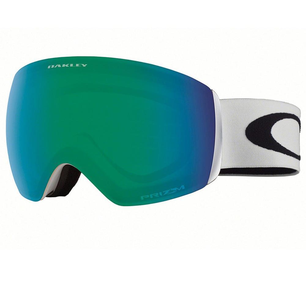 Oakley Flight Deck XM Prizm Goggle  | Matte White w/ Jade