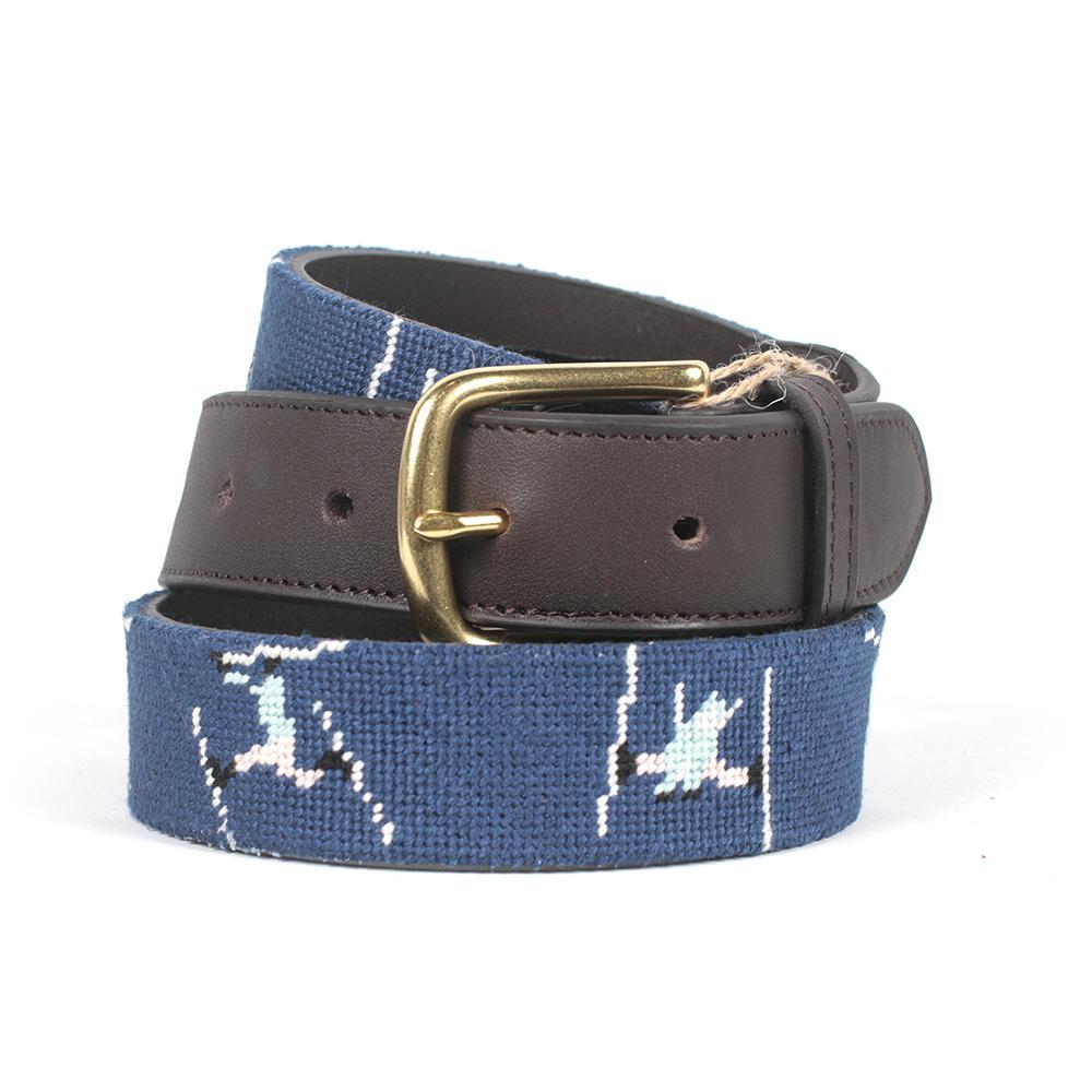 Cirque Needlepoint Belt  | Skier
