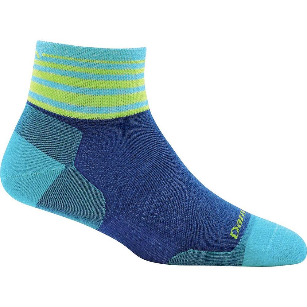 Darn Tough Stripe 1/4 Ultra Light Sock - Women's  | Marine Black
