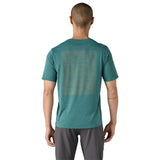 Patagonia Capilene Cool Daily Graphic ShortS-leeve Shirt - Men's  | Strataspire: Wetland Blue X-Dye