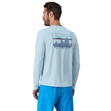 Patagonia Capilene Cool Daily Graphic Long-Sleeve Shirt - Men's  | 73 Skyline: Chilled Blue