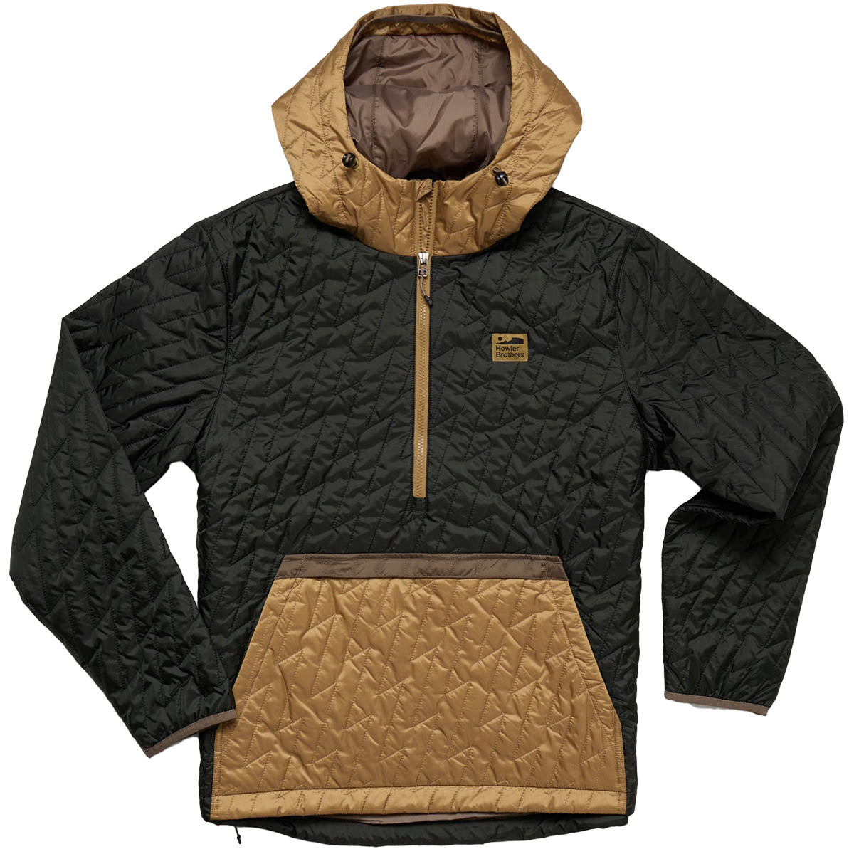 Howler Brothers Voltage Quilted Pullover Jacket - Men's | Black/Gold