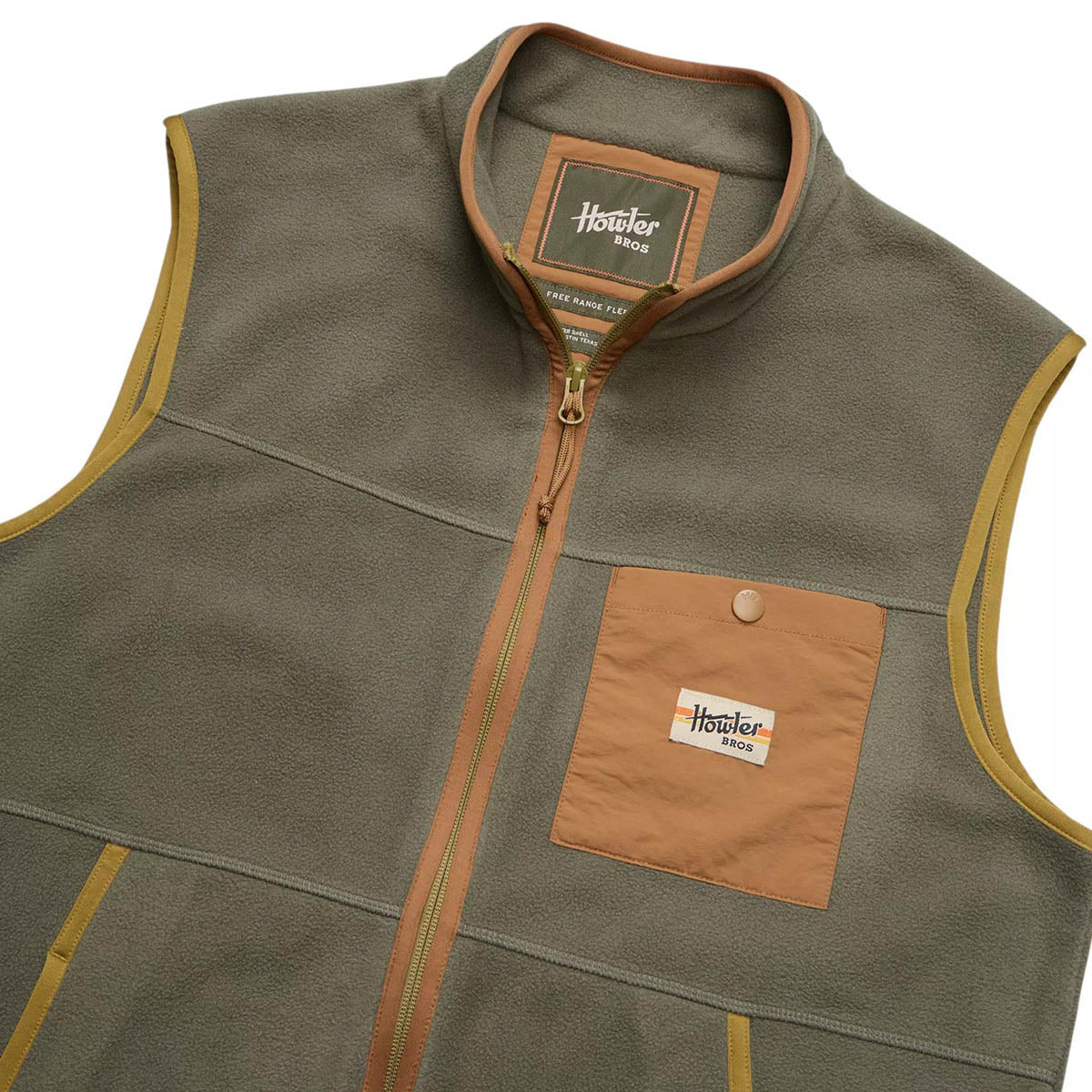 Howler Brothers Free Range Fleece Vest - Men's | Oregano