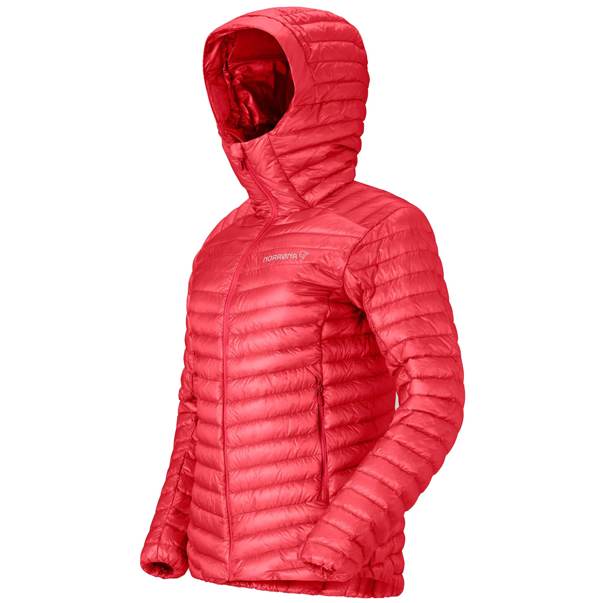 Norrona Trollveggen Superlight Down800 Hooded Jacket - Women's | Festival Fucshia