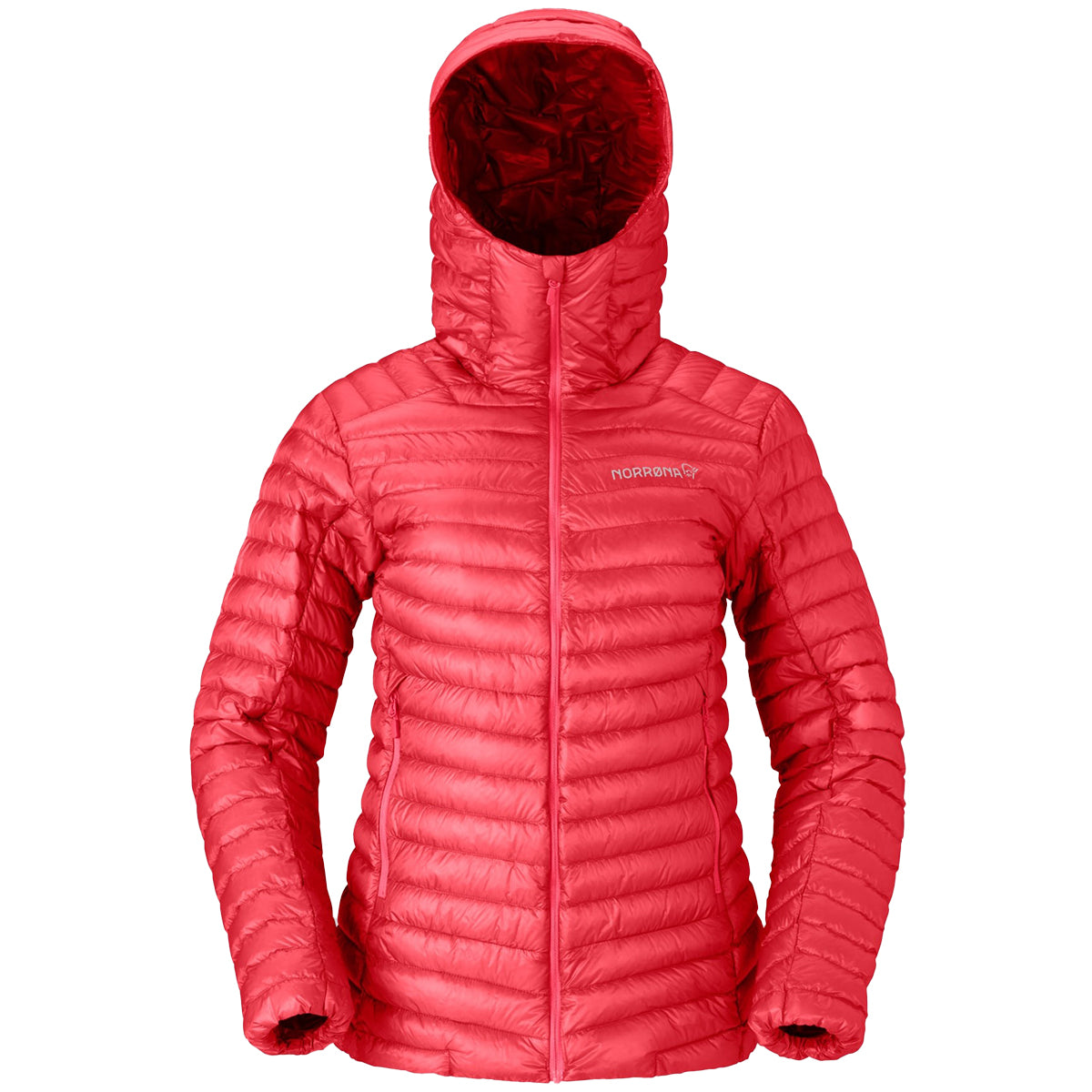Norrona Trollveggen Superlight Down800 Hooded Jacket - Women's | Festival Fucshia