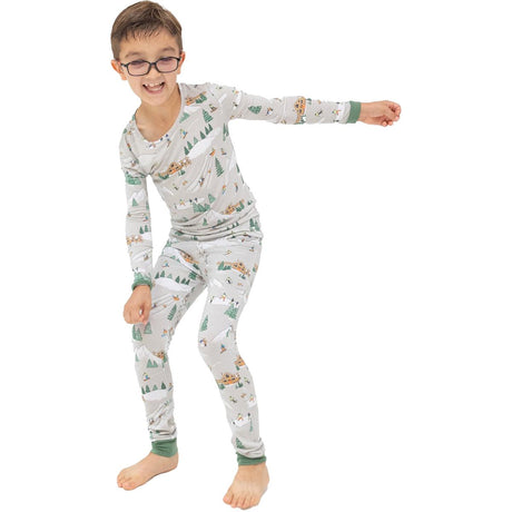 Angel Dear Loungewear Set  Toddler  | Winter Fun Skiers