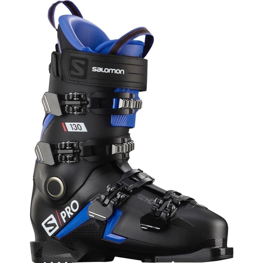 Salomon S/Pro 130 Ski Boot  | Black/Race Blue/Red
