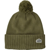 Patagonia Powder Town Beanie  | Line Logo Ridge Patch: Wyoming Green