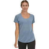 Patagonia Capilene Cool Trail Short-Sleeve Shirt - Women's  | Light Plume Grey