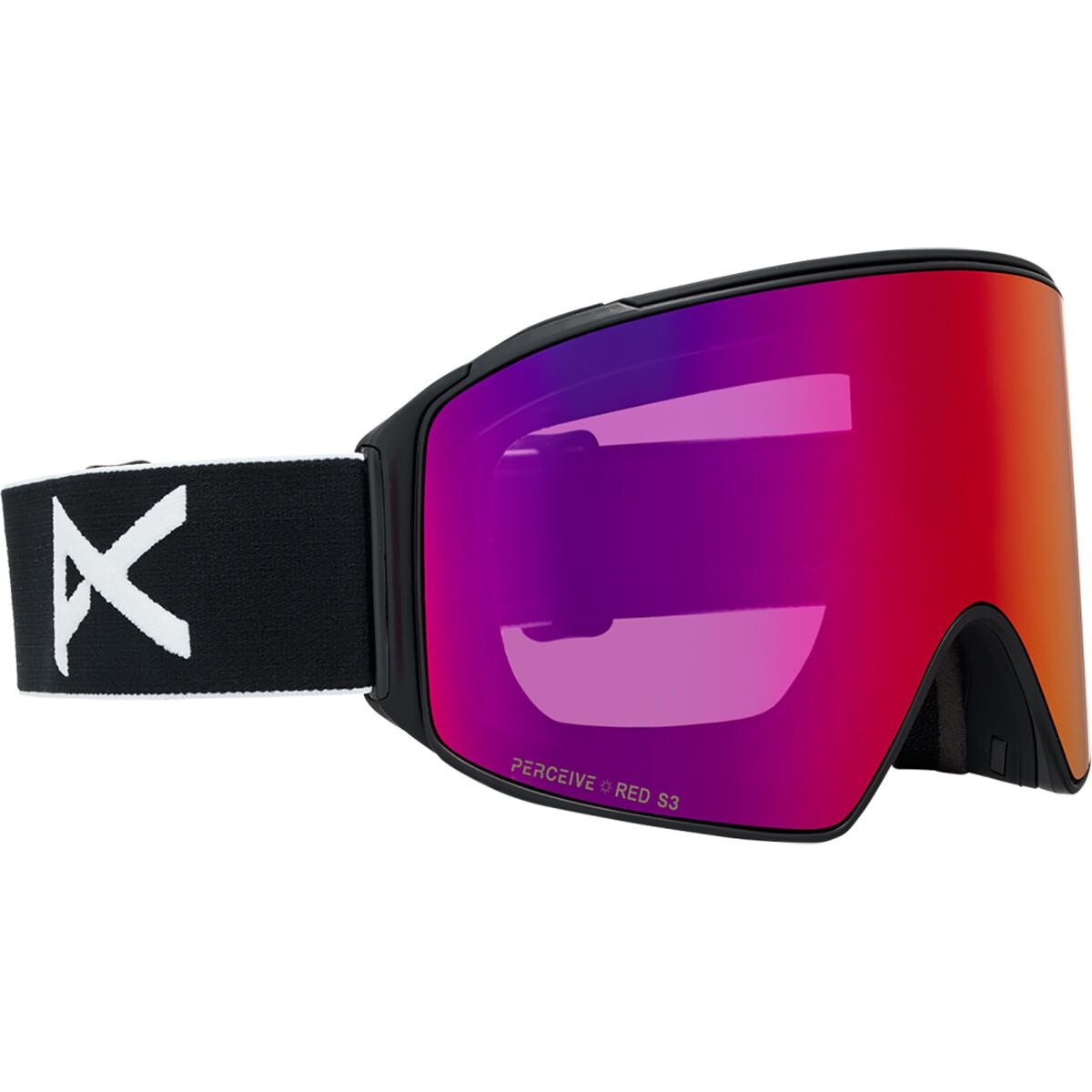 Anon M4 Cylindrical MFI Goggles  | Black/Perceive Sunny Red