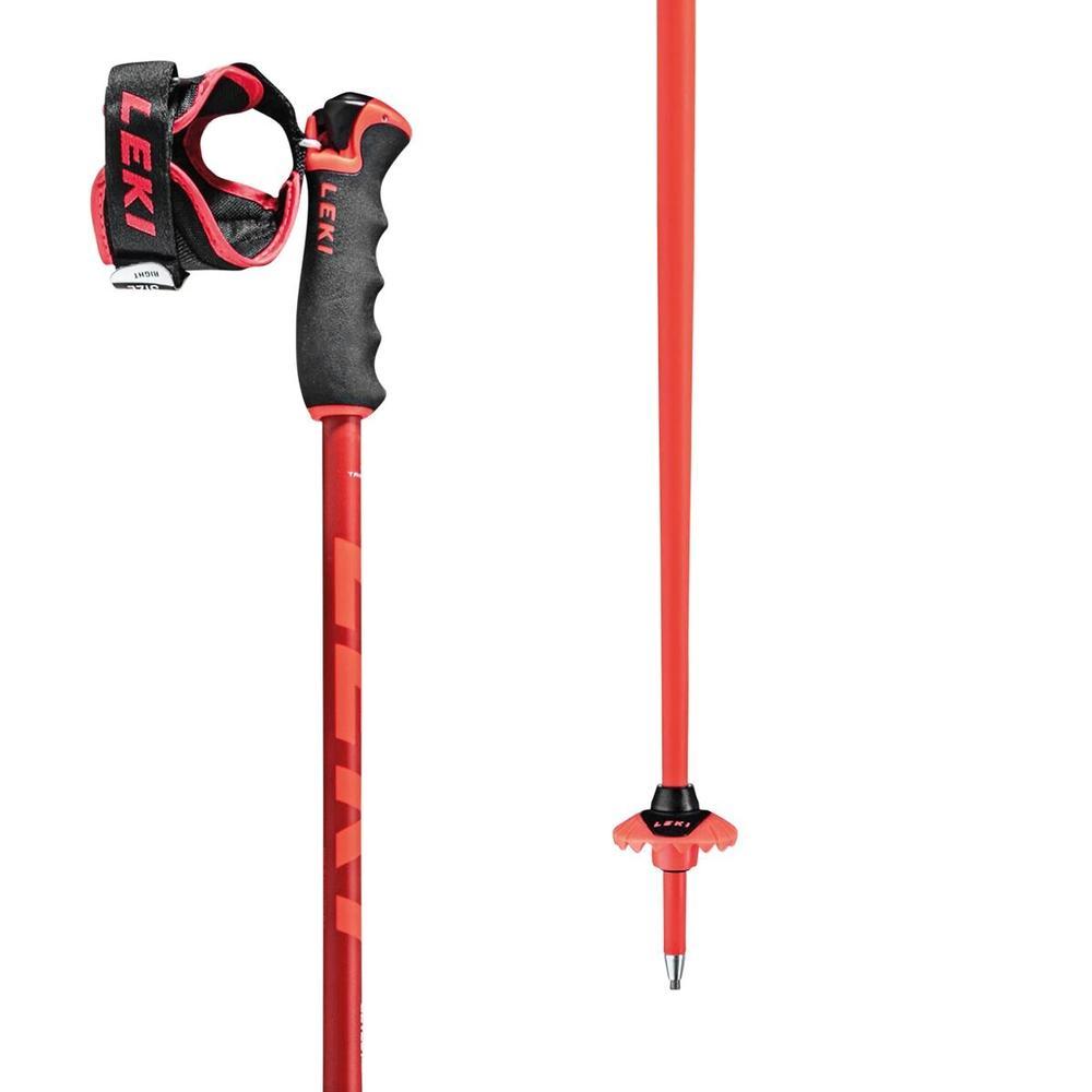 LEKI Detect S Ski Poles  | Red