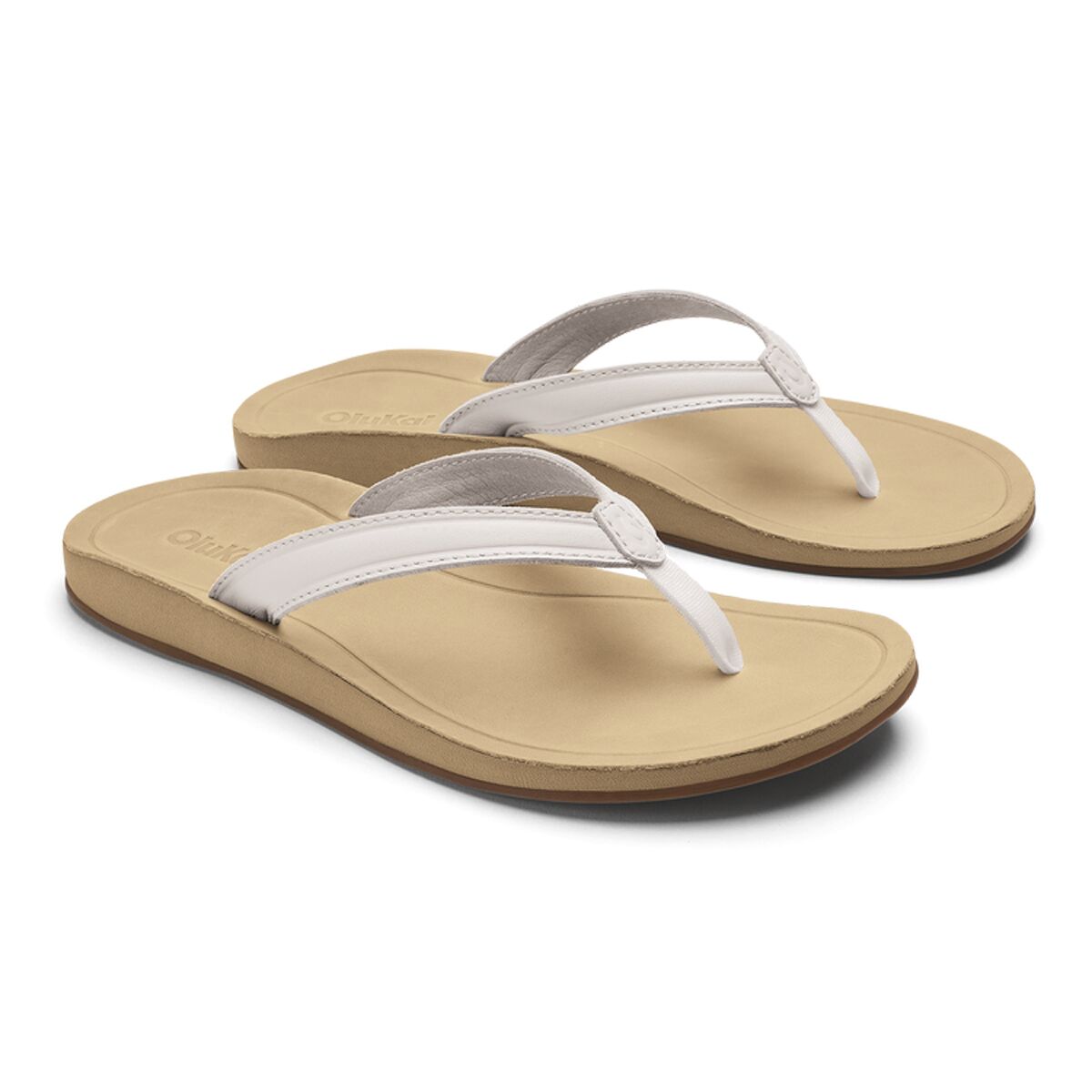 Olukai Southshore Flip Flop - Women's | Bright White/Warm Sand