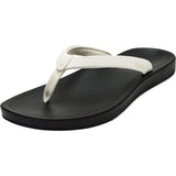 Olukai Uiki Flip Flop - Women's | Bright White/Lava Rock