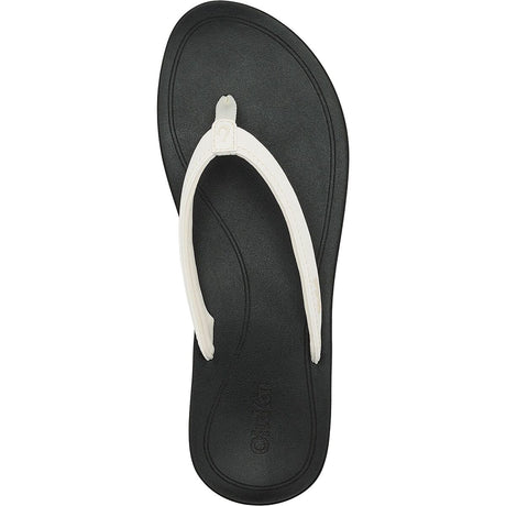 Olukai Uiki Flip Flop - Women's | Bright White/Lava Rock