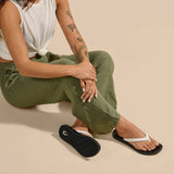 Olukai Uiki Flip Flop - Women's | Bright White/Lava Rock