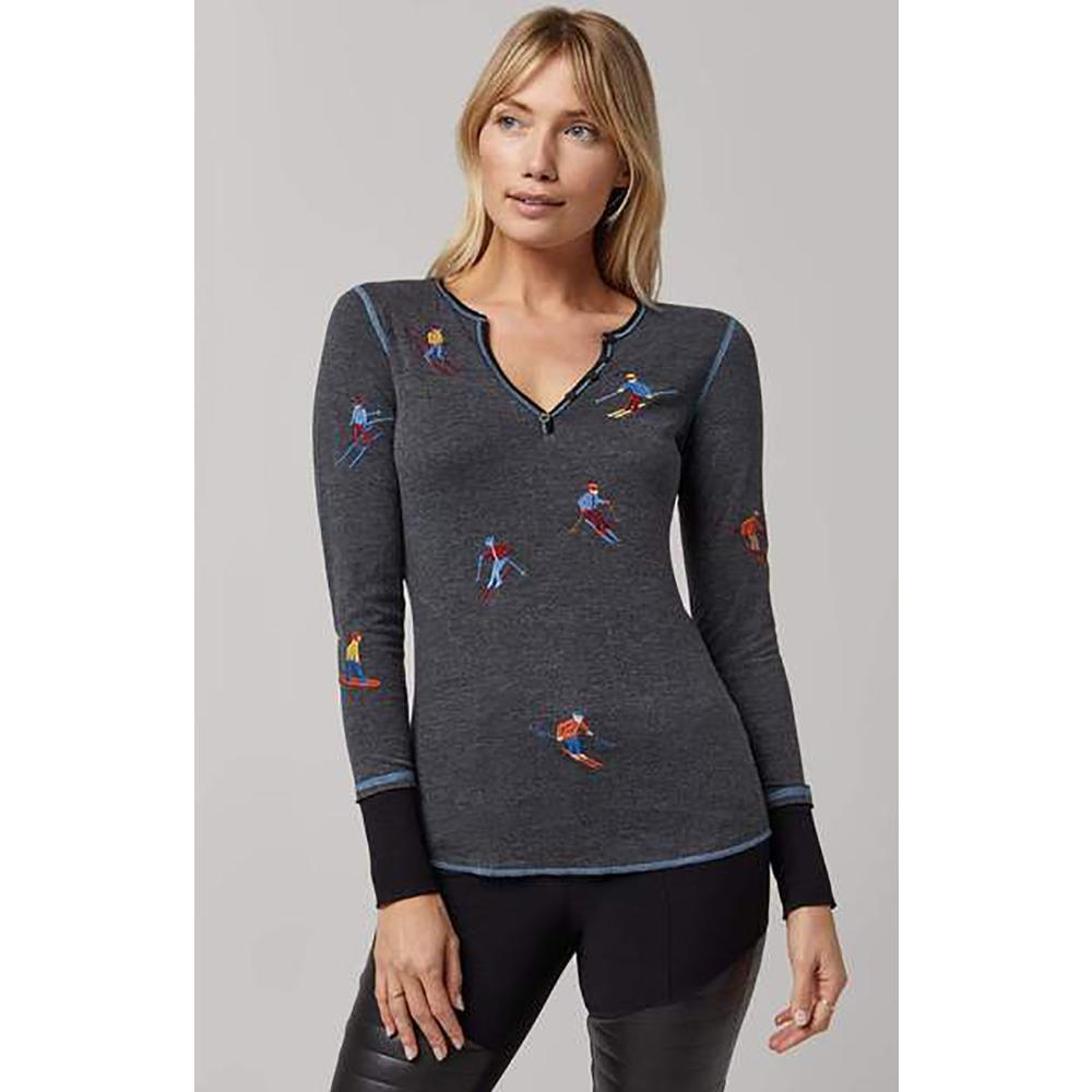Alp N Rock Slope Henley  Womens  | Heather Black