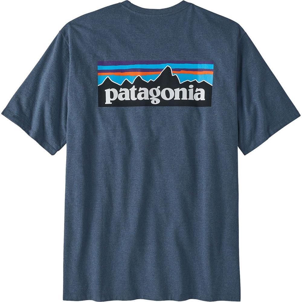 Patagonia P-6 Logo Short-Sleeve Responsibili-T-Shirt - Men's  | Utility Blue