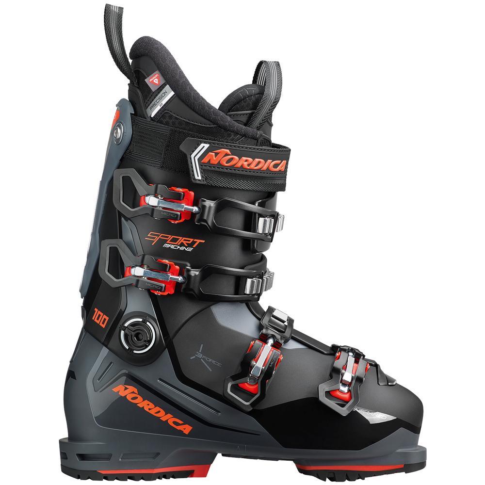 Nordica Sportmachine 3 100 Ski Boot - Men's  | Black/ Grey/ Red