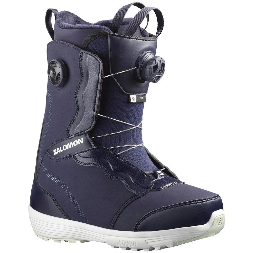 Salomon Ivy Boa SJ Snowboard Boots - Women's  | Evening Blue/White