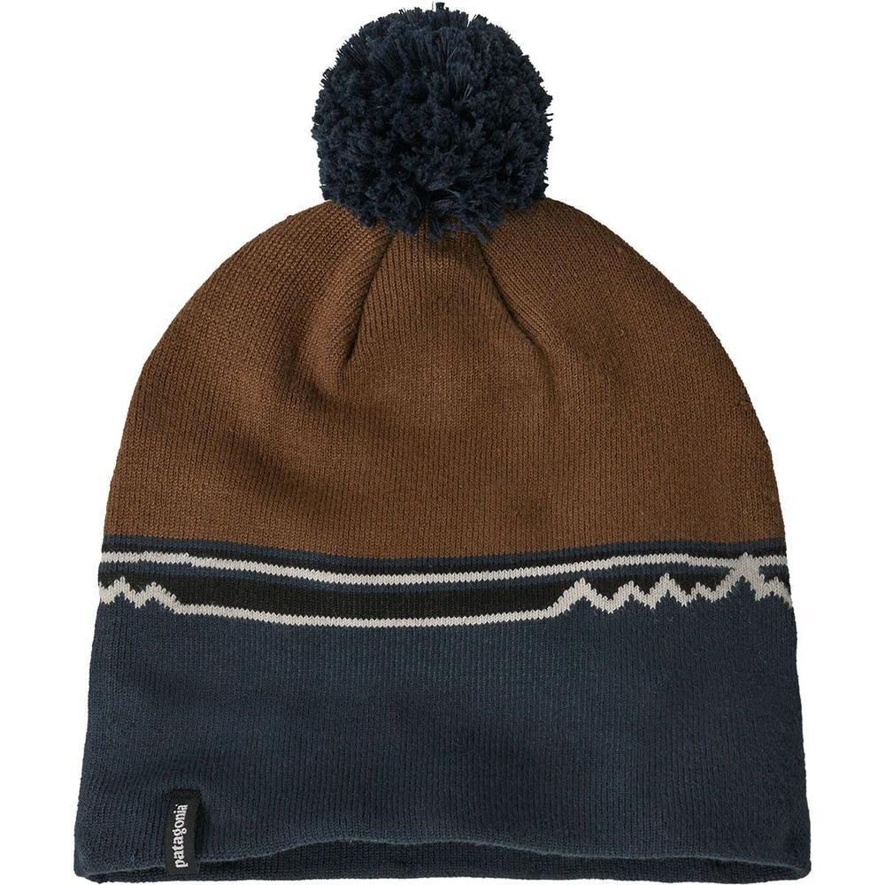 Patagonia Lightweight Powder Town Beanie  | Skyline Block: Shelter Brown