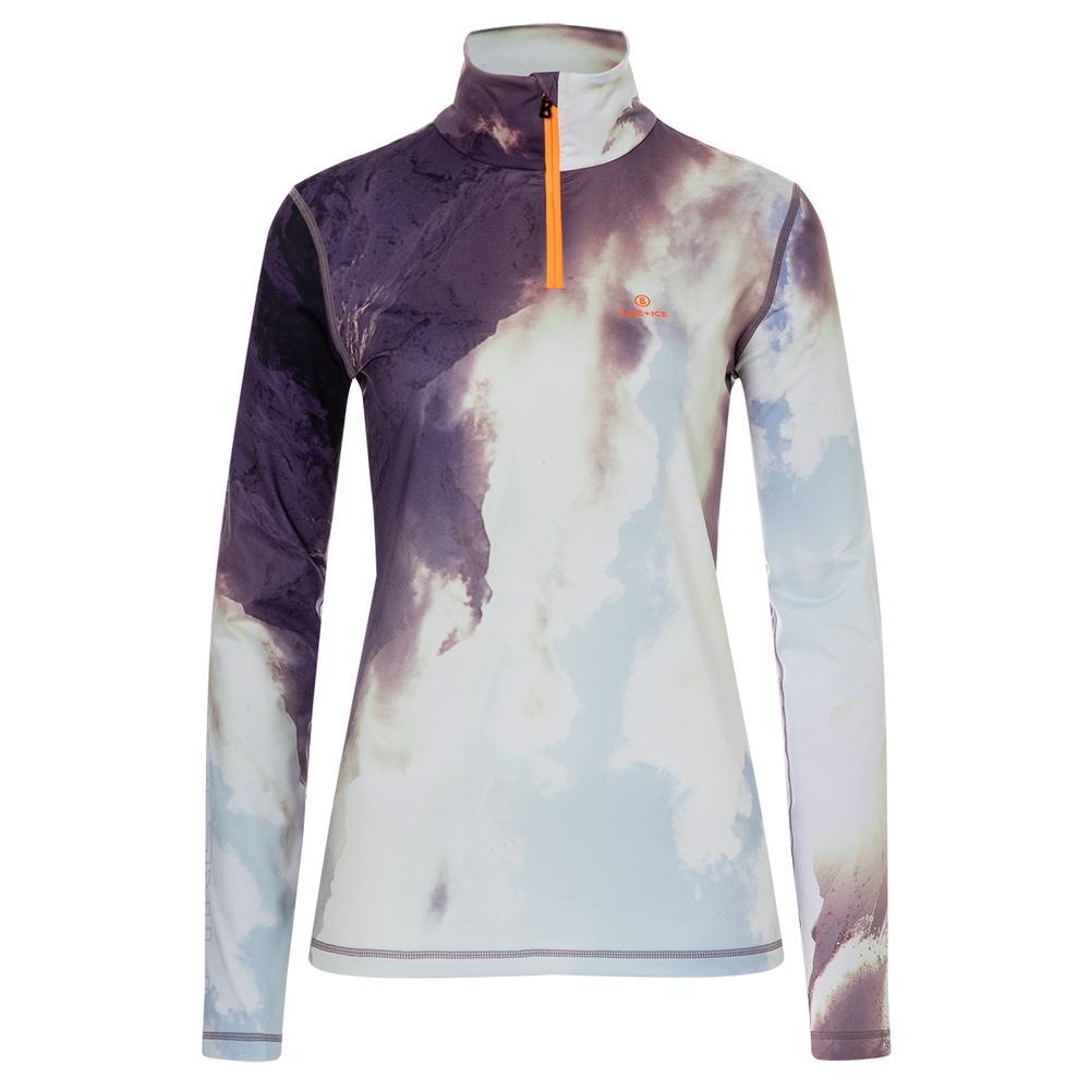 Bogner Fire + Ice Ilvy3 1/4 Zip First Layer - Women's  | Blue / Multicolor