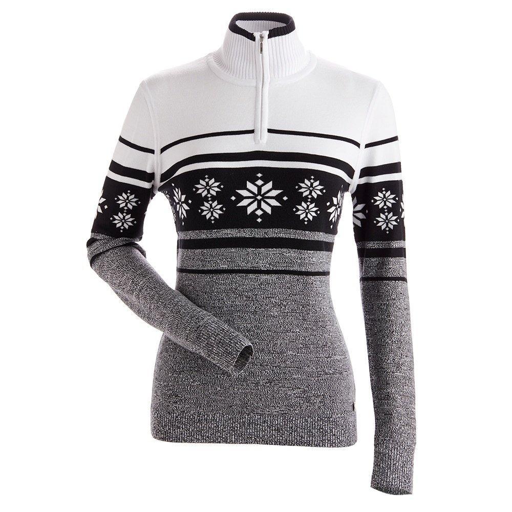 Nils Deer Valley 1/4 Zip Sweater - Women's  | Black/ White