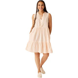 Carve Designs Nellie Linen Dress - Women's  | Peach Chambray