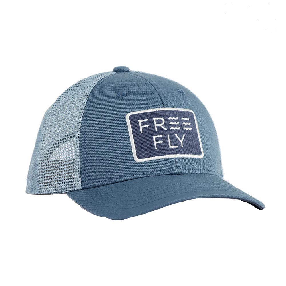 Free Fly Wave Trucker Hat  | Slate Blue