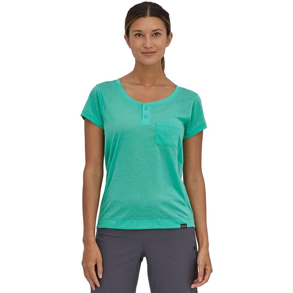 Patagonia Capilene Cool Trail Bike Henley - Women's  | Fresh Teal