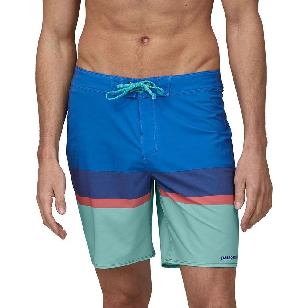 Patagonia Stretch Hydropeak 18in Boardshort - Men's  | Topa Stripe: Early Teal