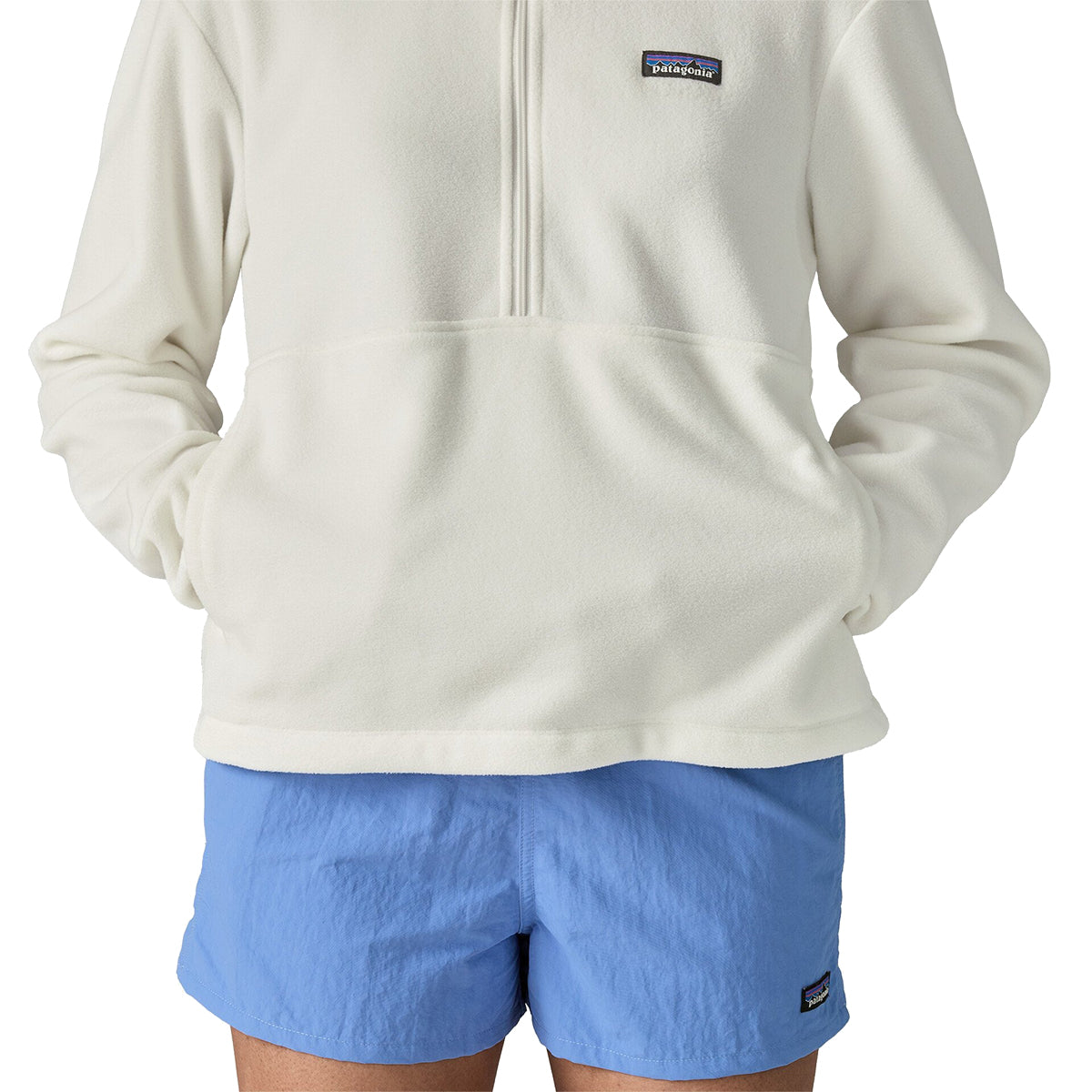 Patagonia Micro D 1/2-Zip Fleece Pullover - Women's | Birch White