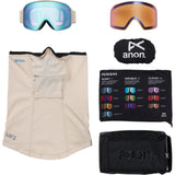 Anon M4S Cylindrical MFI Goggles  | Oat/Perceive Variable Blue