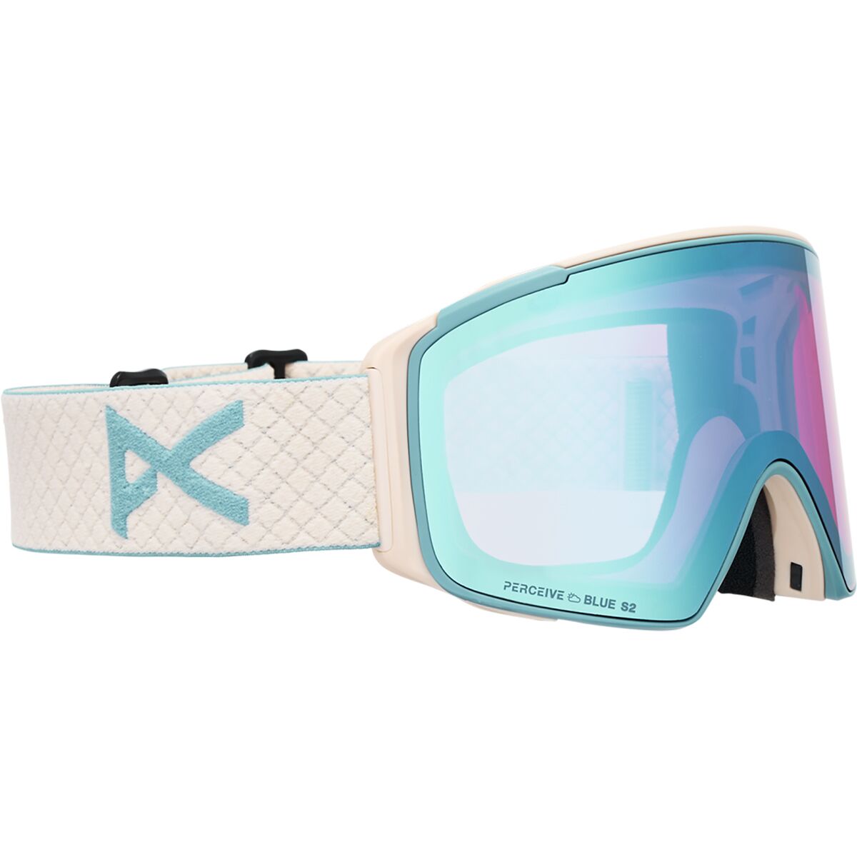 Anon M4S Cylindrical MFI Goggles  | Oat/Perceive Variable Blue