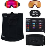 Anon M4S MFI Toric Goggles  | Black/Perceive Sunny Red