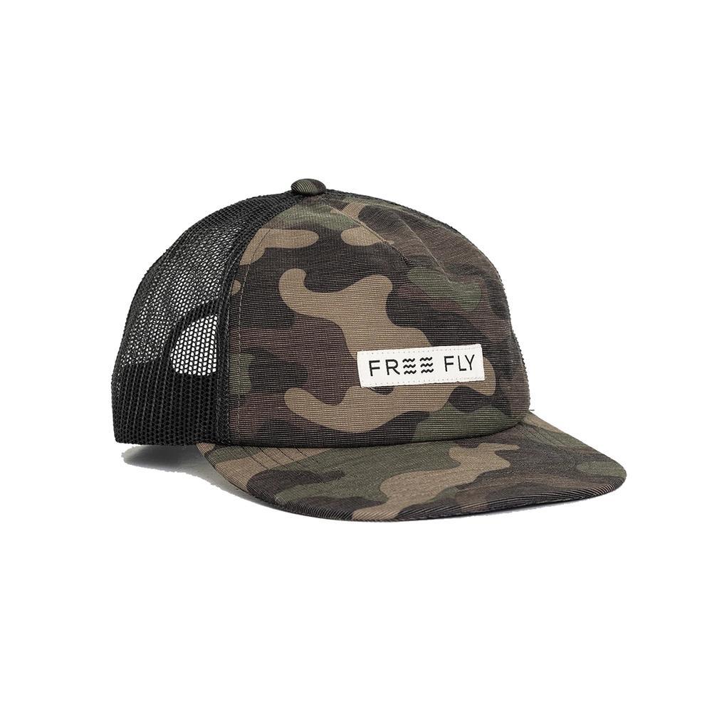 Free Fly Reverb Packable Trucker Hat  | Woodland Camo
