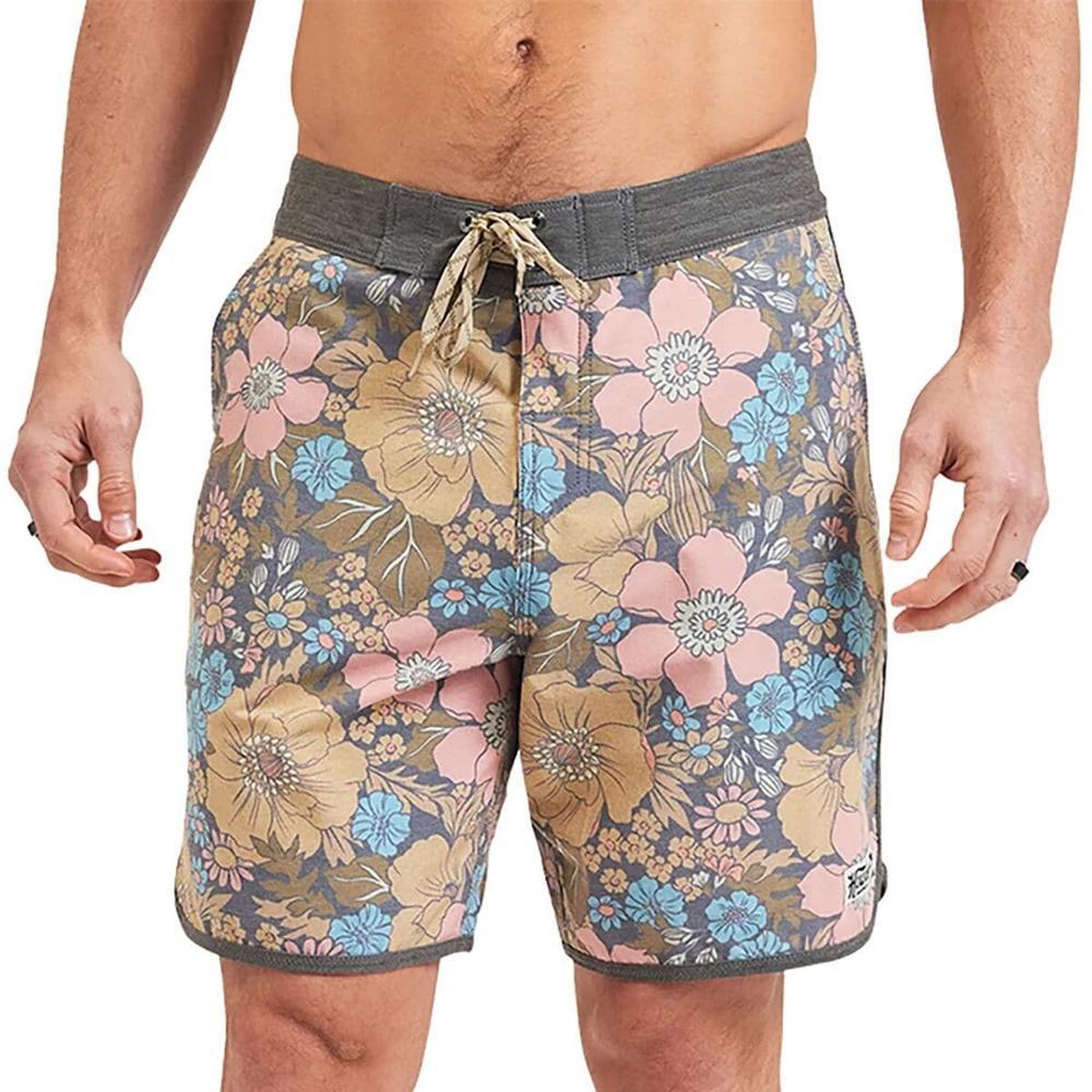 Howler Brothers Bruja Board Short - Men's  | Flower Power/Cocoa