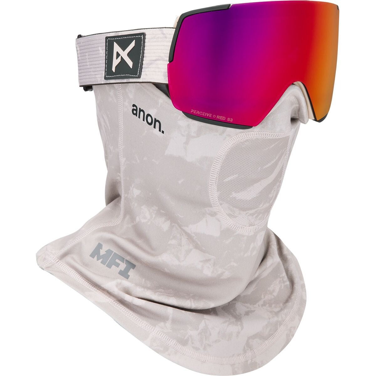 Anon M5 Goggles + MFI Mask | Sediment/Perceive Sunny Red