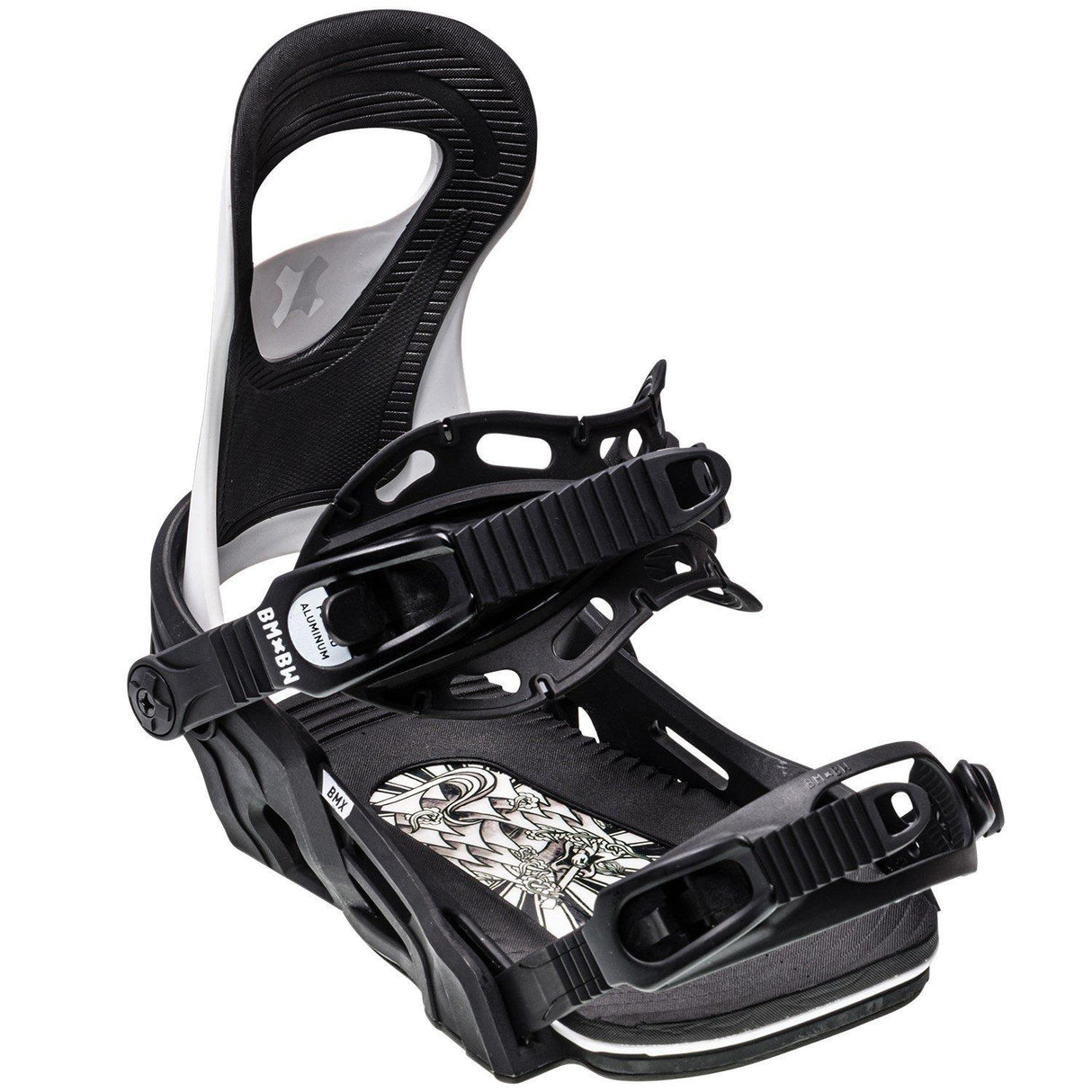 Bent Metal BMX Snowboard Binding - Kids'  | Black/White